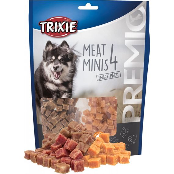 Ласощі Trixie Premio 4 Meat Minis для собак з куркою качкою яловичиною та бараниною 4х100 г | Зображення 1