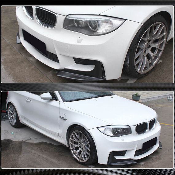 Накладки на передній бампер Flap (для 1M E82, Карбон) для BMW 1 серія E81/82/87/88 2004-2011 рр | Зображення 3