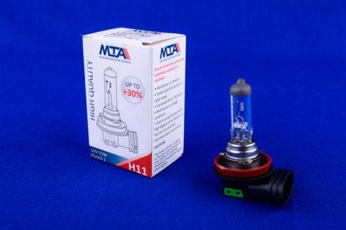 Лампа автомобильная H11 12V 55W PGJ19-2 (ближняя/дальняя, противотуманная) MTA