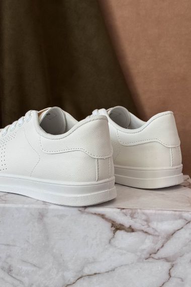 Кеди чоловічі демісезонні, колір білий, 248RR146 | Зображення 3