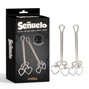 Затискачі на соски CHISA Senuelo Fetish Fantasy Heart Nipple Clamps у формі серця sexstyle