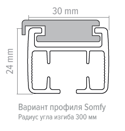 Потолочный усиленный однорядный алюминиевый карниз для тяжелых штор, Strim ручной Белый | Зображення 2