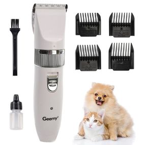 Машинка для стрижки животных Geemy GM 634 / Беспроводной триммер для груминга кошек и собак