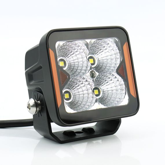Світлодіодна фара StarLight SL-W0120F квадратна, ближнє розсіяне світло WHITE + DRL 20W 2400Lm 5700K 12/24V | Зображення 2