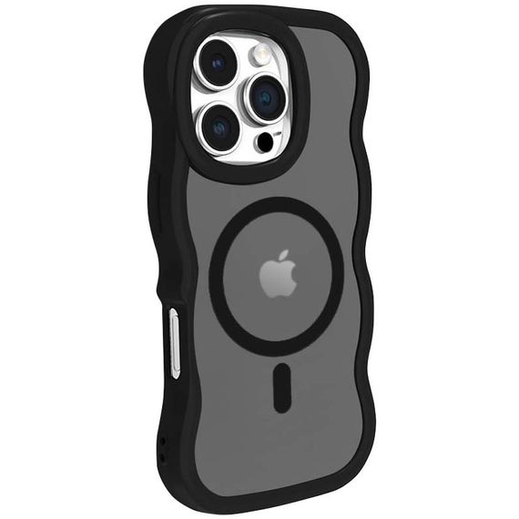 Чехол TPU+PC Undine with MagSafe для Apple iPhone 16 Pro (6.3") Black | Зображення 1