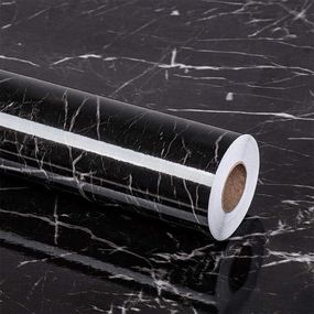 Самоклеящаяся пленка кухонная (3м х 60см), Supretto, Черный мрамор / Декоративная пленка для поверхностей