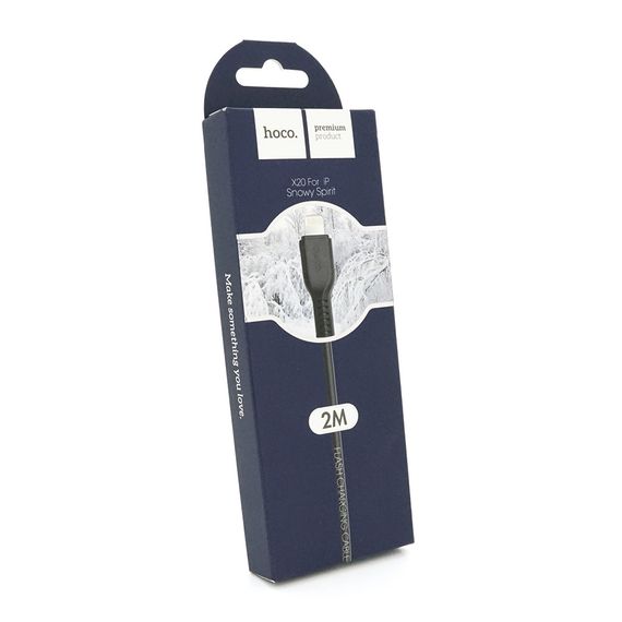 Кабель Hoco X20, Lightning-USB, 2A, Black, довжина 2м | Зображення 1