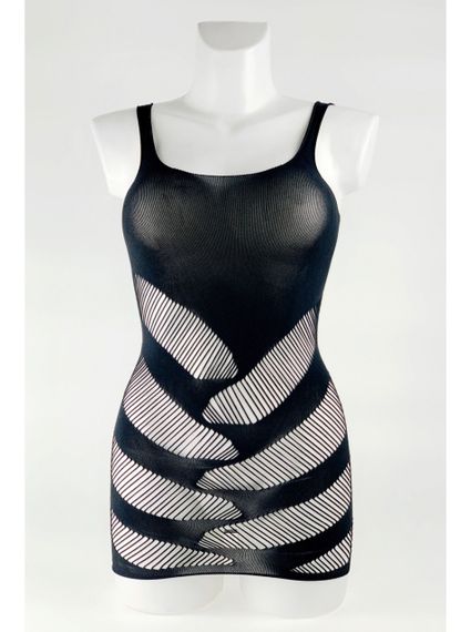 Очаровательное мини-платье сетка Bianca в черном цвете S/L sexstyle