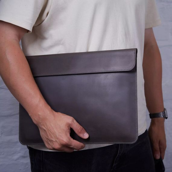 Чохол для ноутбука вінтажний Incarne Klouz MacBook Pro 13" 2016-2025 klouz-gray-vintage-pro-13 сірий | Зображення 4
