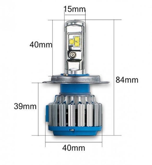 Автолампи XPRO T1 H4 LED надяскраві світлодіодні 6000К 50W 2 шт (MER-11144) | Зображення 2