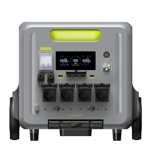Портативна зарядна станція FOSSiBOT F7200, 7200W/5220Wh LiFePO₄, MPPT 2500W max XT90/120-450V, XT60-12V/10А, 2xDC5521-12V-3A, | Зображення 6