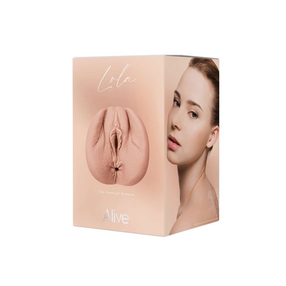 Мастурбатор-вагина + попка Alive Lola Super Realistic Masturbator L Flesh, два канала, реалистик | Зображення 6