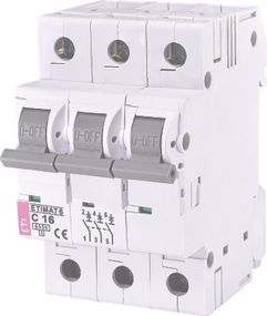 Авт. выключатель ETI,  ETIMAT 6  3p C 16А (6 kA) (2145516)
