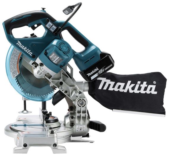 Пила торцювальна акумуляторна Makita DLS600Z (165 мм, 46 мм, BL, DXT, LXT, 6.0 кг, без акумуляторів та зарядного пристрою) | Зображення 4
