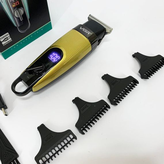 Машинка для стрижки от акб VGR V-975, Хороший беспроводной триммер, Машинка для стрижки волос домашняя MS-61 | Зображення 5
