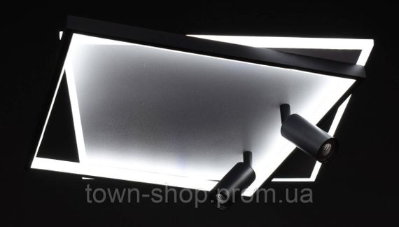 Люстра потолочная LED с пультом MJ48-500*500-bk-wh Белый 10х46х50 см. | Зображення 1
