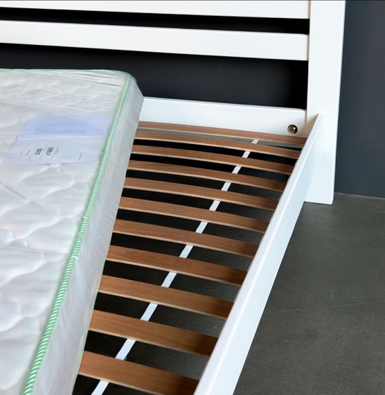 Односпальне дерев&#039;яне ліжко Mebigrand Колумбія Сіро-синій (S7010R90B) 70х190 см (MBG-14625) | Зображення 6