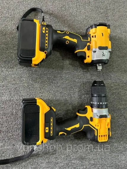 Набір 2 в 1 гайковерт і шуруповерт безщітковий 2 АКБ в кейсі 48Вт | Зображення 2