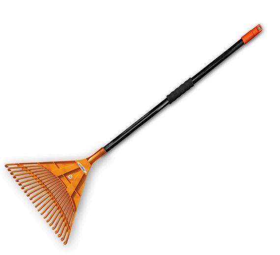 Граблі віялові Bradas 22 зубця черенок металевий KT-CX22B-M