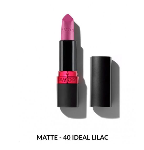 Зволожувальна матова губна помада Avon "Ультра" 40 Ідеальний бузковий (40 Ideal Lilac) 3,6г