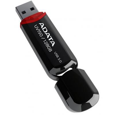 USB флеш накопичувач ADATA 128GB UV150 Black USB 3.0 (AUV150-128G-RBK) | Зображення 4