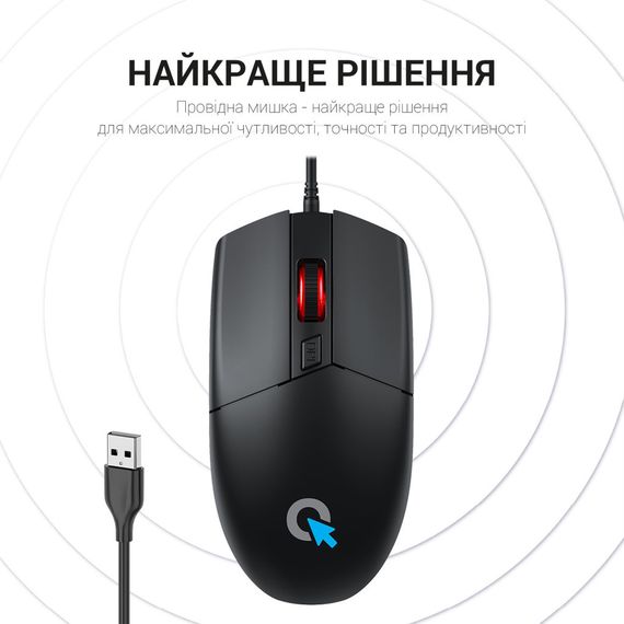 Мишка OfficePro M115 USB Black (M115) | Зображення 4