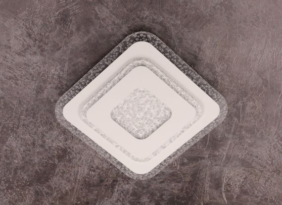 Сучасний квадратний світильник стельовий LED для кімнати кухні ванної 25133 Білий 4х25х25 см. | Зображення 3