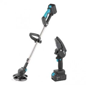 Міні пила ланцюгова+триммер акумуляторний KRAFFTEC КRА-808 (комплект)