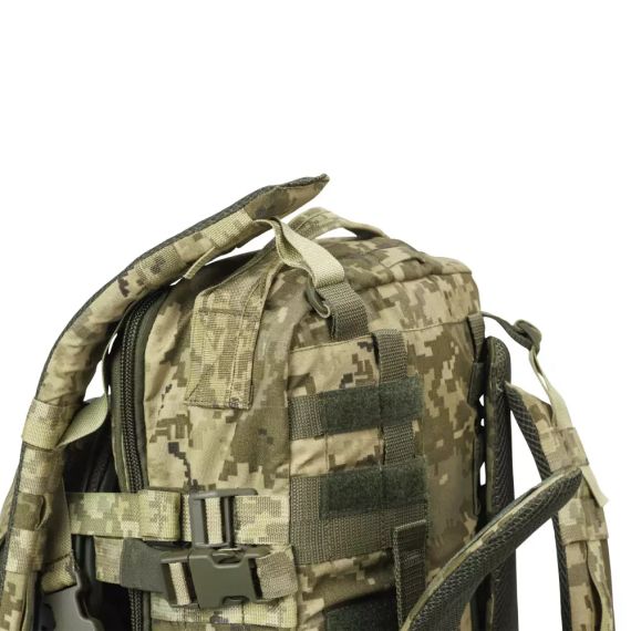 Тактичний рюкзак DP20 Піксель, військовий рюкзак Ukrarmor укрармор, штурмовий рюкзак ЗСУ страйкбол подорожі 20л MOLLE | Зображення 4