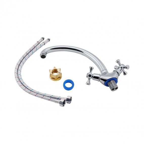 Змішувач для кухні Lidz Lamb 273F двохвентильний LDLAM273FCRM21890 Chrome | Зображення 3