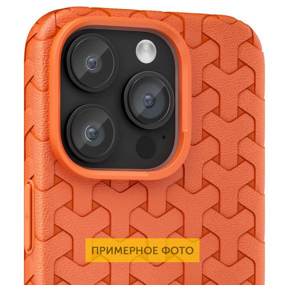 Чехол TPU Weaving для Apple iPhone 15 (6.1") Orange | Зображення 1