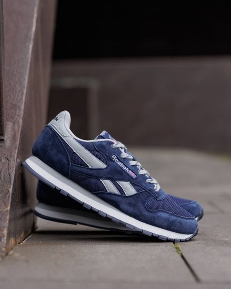 Кросівки верх - натуральна замша Reebok Classic сині | Зображення 1