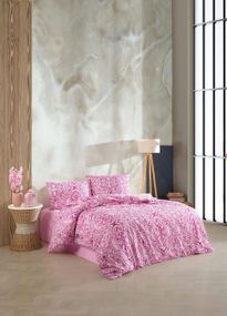 Комплект постільної білизни Kristal Ranforse 200×220 см Elvin Pembe