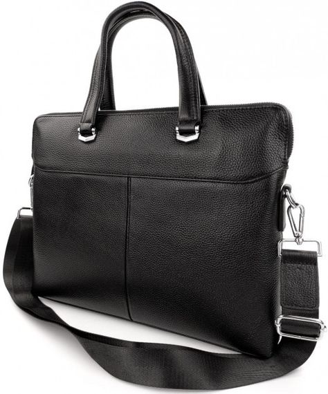 Офісна чоловіча сумка для документів Tiding Bag N15419 чорна | Зображення 5