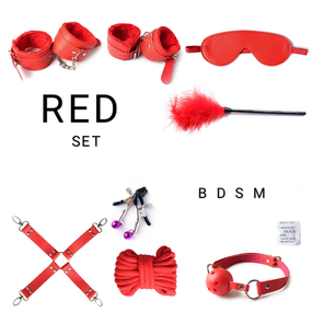 БДСМ набор «Loving submission», цвет красный sexstyle