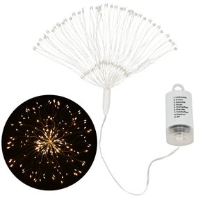 Гірлянда феєрверк на батарейках Springos 3D 100 LED CL0181 Warm White