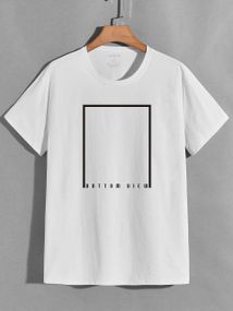 Футболка чоловіча з принтом повсякденна L Білий