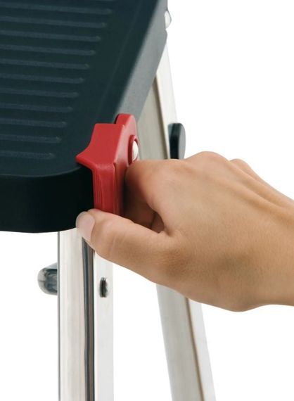 Драбина Rolser Taburete M/3 3 щаблі Rojo (MET3001-1009) | Зображення 1