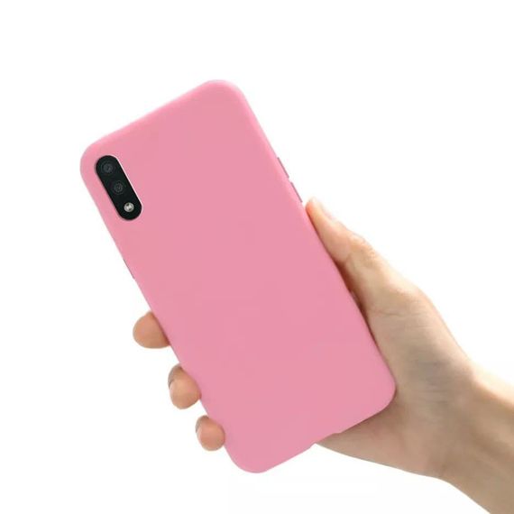 Чохол Candy Silicone для Samsung Galaxy A02 колір Рожевий