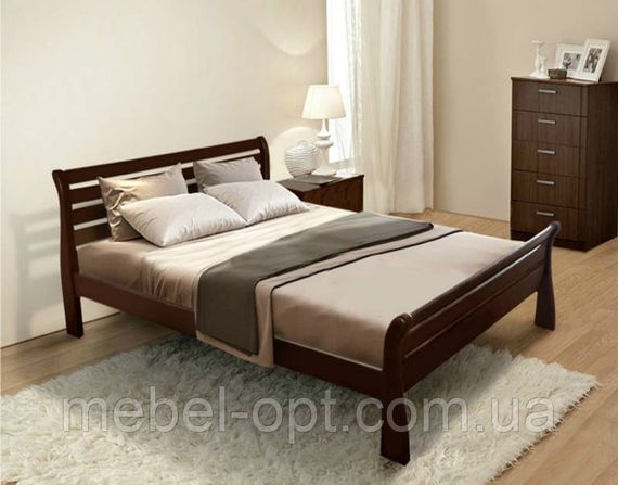 Кровать деревянная Ретро - 2 180х200, цвет ольха | Зображення 1