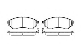 Колодка гальм. диск. NISSAN QASHQAI, RENAULT KOLEOS передн. (вир-во REMSA) REMSA 085214 на NISSAN FRONTIER / NP300 (D40)
