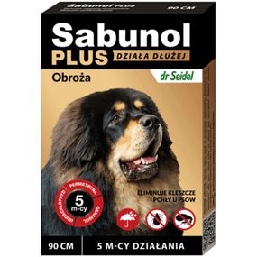 Нашийник від кліщів і бліх Sabunol Plus 90 см (5901742001544)