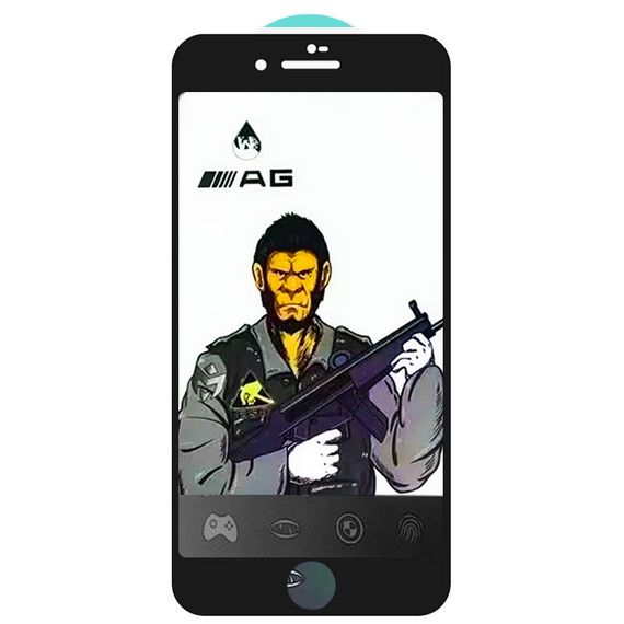 Защитное стекло 5D Anti-static Matte (тех.пак) для Apple iPhone 7 / 8 (4.7") Черный