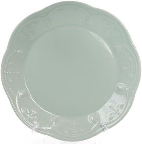 Набір 6 обідніх тарілок Leeds Ceramics Ø28.5см, кам'яна кераміка (м'ятні)