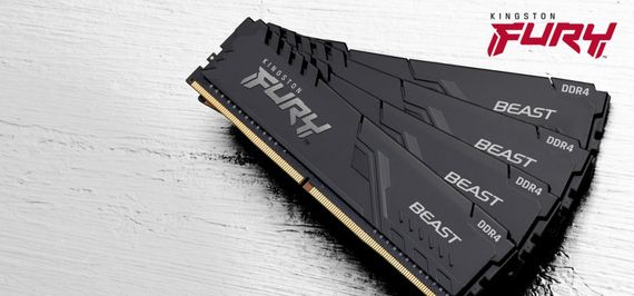 Память для ПК Kingston DDR4 3200 16GB Kingston Fury Beast (KF432C16BB/16) | Зображення 3