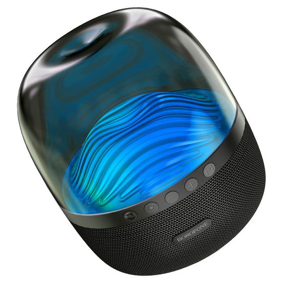 Bluetooth Колонка Borofone BP8 Glazed colorful luminous Чорний | Зображення 1