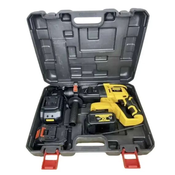 Акумуляторний безщітковий перфоратор із двома акумуляторами 18V 5Ah в кейсі ударний PD2A-18-M2 | Зображення 1