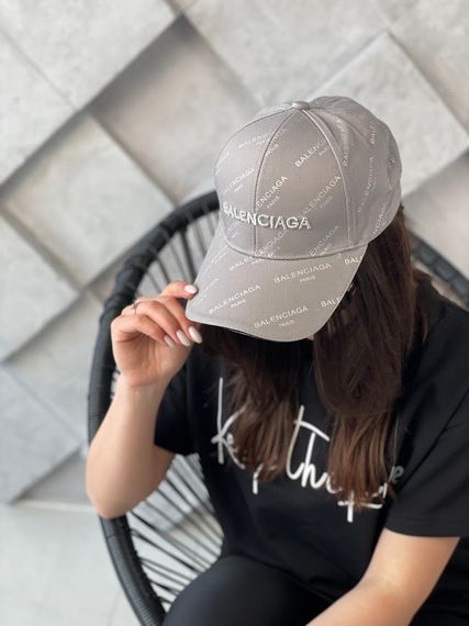 Кепка "BALENCIAGA" Носи своє 57 Сірий (2318-3-O1) | Зображення 1