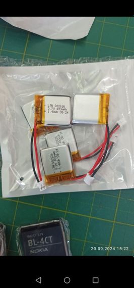 Акумулятор для smart watch 602626 q200, q100, 400mah quality | Зображення 1