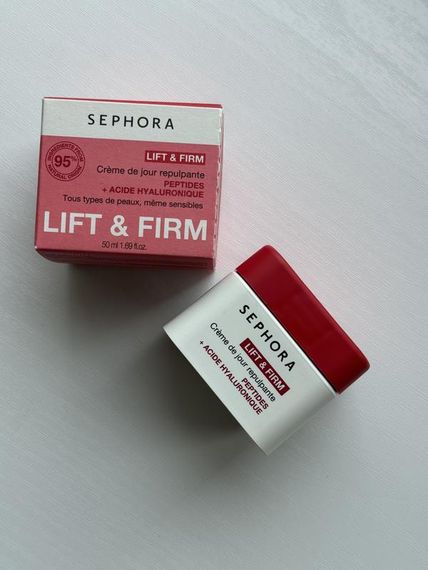 Крем с ретинолом Sephora Lift & Firm - plumping day cream with peptides + hyaluronic acid (50 ml) | Зображення 1